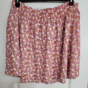 Old Navy Floral Pink Skirt- Size XL